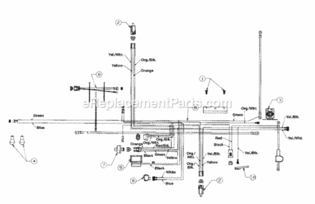 Electrical_Kohler Diagram and Parts List for 13AF698G300 2002 MTD Lawn Tractor