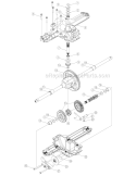 Transmission Assembly Diagram and Parts List for 13AG601H729 2005 MTD Lawn Tractor
