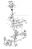 Page E Diagram and Parts List for 13AG675G033 1997 MTD Lawn Tractor
