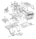 Page F Diagram and Parts List for 13AG675G733 1997 MTD Lawn Tractor