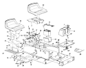 Part Location Diagram of 783-0310F-0648 MTD Frame-Lower 600 Tech Gray