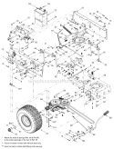 Page E Diagram and Parts List for 13AJ688G301 2004 MTD Lawn Tractor