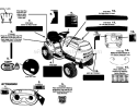 Page E Diagram and Parts List for 13AJ771G004 2008 MTD Lawn Tractor