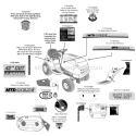 Page E Diagram and Parts List for 13AJ771G000 2009 MTD Lawn Tractor