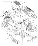 Part Location Diagram of 783-1309-0637 MTD Hood Hinge Bracket