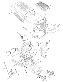 Page D Diagram and Parts List for 13AL795H004 2009 MTD Lawn Tractor