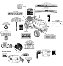 Page E Diagram and Parts List for 13AL795H004 2009 MTD Lawn Tractor