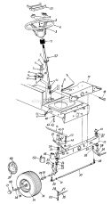 Page E Diagram and Parts List for 13AM673G033 1997 MTD Lawn Tractor