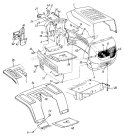 Page F Diagram and Parts List for 13AM673G033 1997 MTD Lawn Tractor