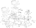 Page D Diagram and Parts List for 13AM673G033 1998 MTD Lawn Tractor