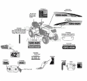 Page E Diagram and Parts List for 13AM772S055 2010 MTD Lawn Mower
