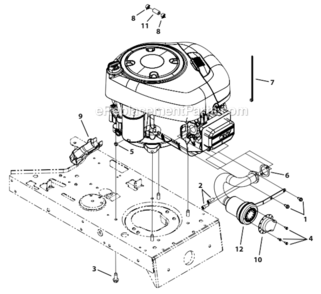 B_And_S_Model_31_With_Bug_Muffler Diagram and Parts List for 13AM77LS058  MTD Lawn Tractor