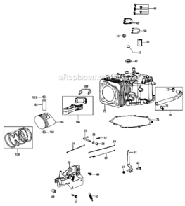 4P90Ju_Crankcase Diagram and Parts List for 13AM77LS058  MTD Lawn Tractor