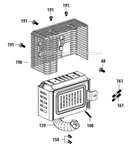 4P90Ju_Muffler_Assembly Diagram and Parts List for 13AM77LS058  MTD Lawn Tractor