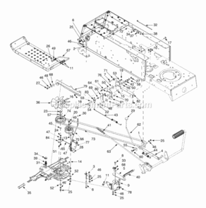 Drive_Frame_Components_Wheels Diagram and Parts List for 13AN690G352 2000 MTD Lawn Tractor