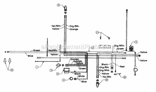 Electrical_Briggs_And_Stratton_Single_Cylinder Diagram and Parts List for 13AN690G352 2001 MTD Lawn Tractor