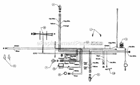 Electrical_Kohler Diagram and Parts List for 13AN690G352 2001 MTD Lawn Tractor