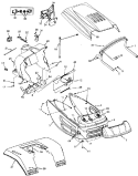 Page Q Diagram and Parts List for 13AN698G033 2001 MTD Lawn Tractor