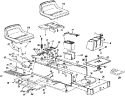 Page R Diagram and Parts List for 13AN698G033 2001 MTD Lawn Tractor