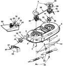 Page B Diagram and Parts List for 13AN698G033 2001 MTD Lawn Tractor