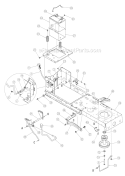 Page F Diagram and Parts List for 13AO791G726 2005 MTD Lawn Tractor