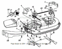 Deck Assembly 42 Diagram and Parts List for 13AS699G088  MTD Lawn Tractor