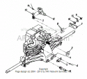 Transmission Complete Diagram and Parts List for 13AS699G088  MTD Lawn Tractor
