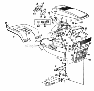 Hood_Style_9 Diagram and Parts List for 13AS699H062 1997 MTD Lawn Tractor