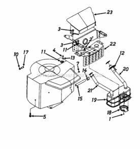 Muffler_Part_4 Diagram and Parts List for 13AS699H062 1997 MTD Lawn Tractor