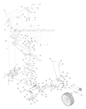 Drive Controls Wheels Front Diagram and Parts List for 13AT604G755 2004 MTD Lawn Tractor