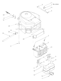 Engine Accessories Diagram and Parts List for 13AT604G755 2004 MTD Lawn Tractor