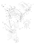 Hood Fuel Tank Electrical Diagram and Parts List for 13AT604G755 2004 MTD Lawn Tractor