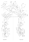 Pto Battery And Frame Diagram and Parts List for 13AT604G755 2004 MTD Lawn Tractor