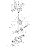 Transmission Assembly Diagram and Parts List for 13AT604G755 2004 MTD Lawn Tractor