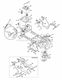 Engine Accessories Diagram and Parts List for 13AX771S004 2012 MTD Lawn Mower