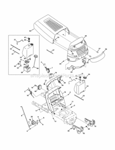 Hood_Style_1 Diagram and Parts List for 13AX771T004 2011 MTD Lawn Tractor