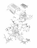 Page E Diagram and Parts List for 13AX795S004 2011 MTD Lawn Tractor