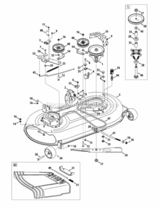 Page F Diagram and Parts List for 13AX795S004 2012 MTD Lawn Tractor