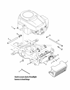 Page B Diagram and Parts List for 13AX915T004 2012 MTD Lawn Tractor