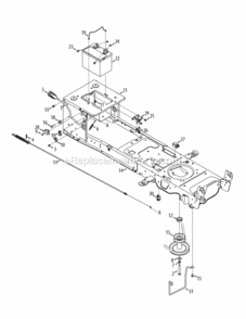 Page E Diagram and Parts List for 13AX915T004 2012 MTD Lawn Tractor