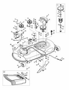 Page F Diagram and Parts List for 13AX915T004 2012 MTD Lawn Tractor