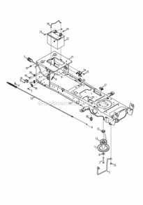 Page E Diagram and Parts List for 13AX915T004 2013 MTD Lawn Tractor