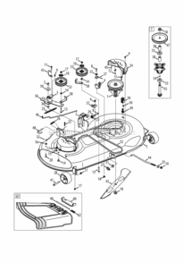 Page F Diagram and Parts List for 13AX915T004 2013 MTD Lawn Tractor