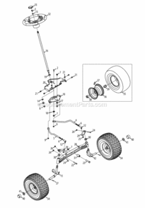 Page I Diagram and Parts List for 13AX915T004 2013 MTD Lawn Tractor