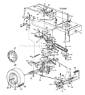 Page D Diagram and Parts List for 13BH660F033 2001 MTD Lawn Tractor
