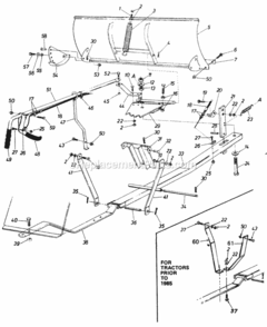 Part Location Diagram of 5741 MTD BLADE