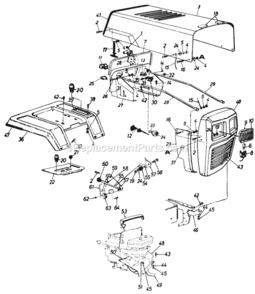 Style_2 Diagram and Parts List for 140-842-000 1990 MTD Lawn Mower