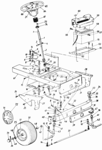 Parts Diagram and Parts List for 140-848H206  MTD Lawn Tractor
