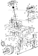 Page C Diagram and Parts List for 140-849H029 1990 MTD Lawn Tractor