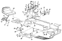 Page F Diagram and Parts List for 140-849H029 1990 MTD Lawn Tractor